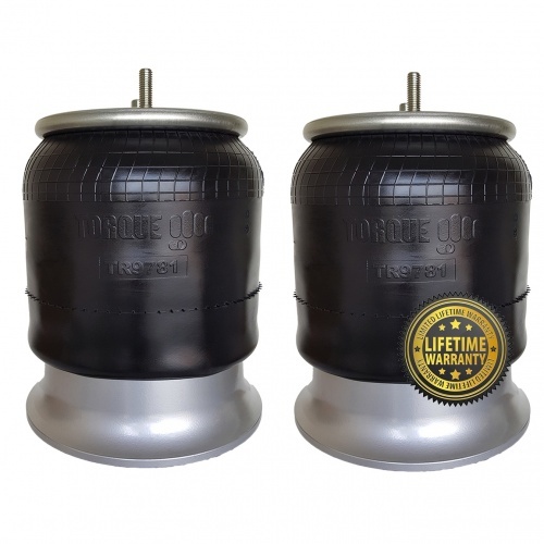 Pair of Freightliner Air Spring Bag Aluminum Base Replaces W01-358-9781